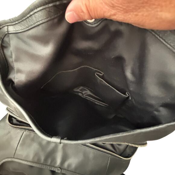 Coach Colette Signature Hobo Bag Rare Retired Black Silver Hardware - Picture 10 of 13